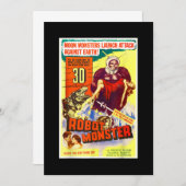 Robot Monster Halloween Horror Sci Fi Ape Outer Sp Einladung (Vorne/Hinten)