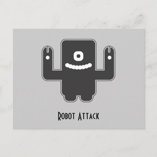Robot Monster Postkarte (Vorderseite)