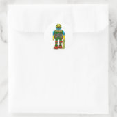 ROBOT MONSTER T - SHIRT RUNDER AUFKLEBER (Tasche)