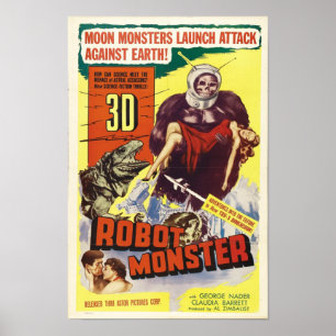 Robot Monster - Vintager Sci-Fi Horror Movie Poster