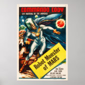 ROBOT MONSTERS OF MARS Commando Cody Retro Sci Fi Poster (Vorne)