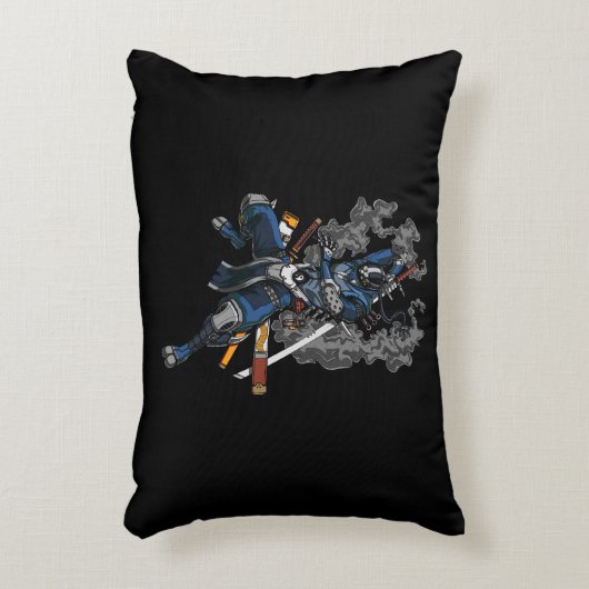 Robot Ninja Samurai Warrior Martial Arts Dekokissen (Vorderseite(Vertikal))