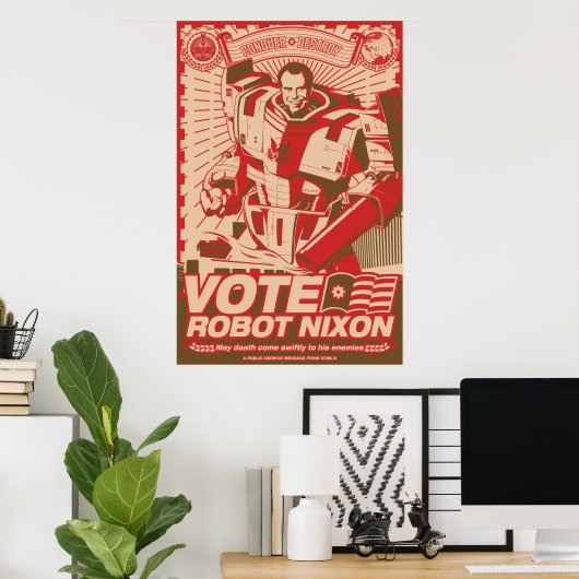 Robot Nixon Poster (Heimbüro)