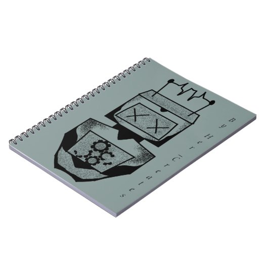 Robot-Notebook Notizblock (Linke Seite)