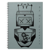 Robot-Notebook Notizblock (Vorderseite)