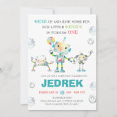 Robot One Einladung (Vorderseite)