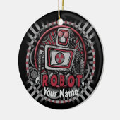 Robot-Ornament der Neuen Republik Keramik Ornament (Links)