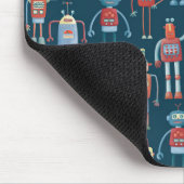 Robot Pattern Dark Mousepad (Ecke)