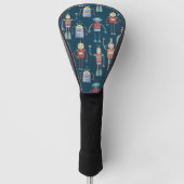 Robot Pattern Retro Golf Headcover (Vorderseite)