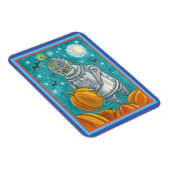ROBOT PICKING PUMPKINS , HALLOWEEN MECHANISCHEN MA MAGNET (Rechte Seite)