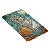 ROBOT PICKING PUMPKINS , HALLOWEEN MECHANISCHEN MA MAGNET (Rechte Seite)