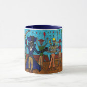 "Robot Pirate Party Time" Tasse (Zentrum)