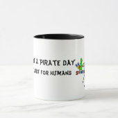 Robot Pirate "Talk like a Pirate Day" Tasse (Zentrum)