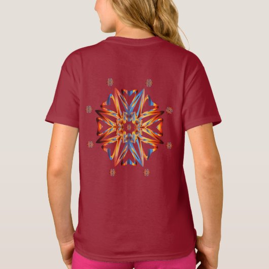 Robot Pizza Fun Art T - Shirt (Rückseite)