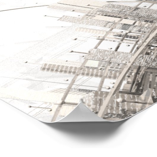 Robot Planet Poster (Ecke)