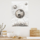 Robot Planet Poster (Küche)