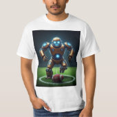 Robot Play Football Grafik Tshirt (Vorderseite)