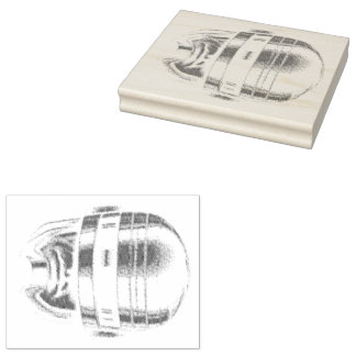 Robot Polizist Helmet Gummistempel