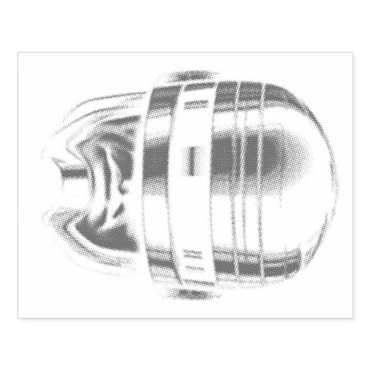 Robot Polizist Helmet Gummistempel (Prägung)