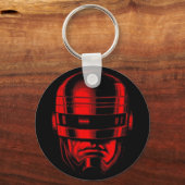 Robot Polizist Helmet Schlüsselanhänger (Vorderseite)