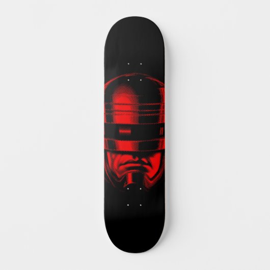 Robot Polizist Helmet Skateboard (Vorderseite)