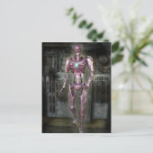 Robot Postcard Postkarte (Stehend Vorderseite)