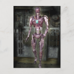 Robot Postcard Postkarte