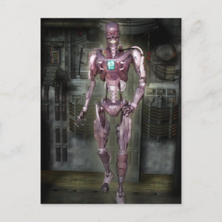 Robot Postcard Postkarte