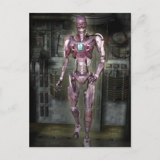 Robot Postcard Postkarte (Vorderseite)