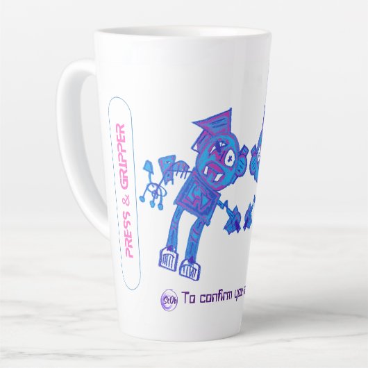 Robot Press & Gripper Latte Tasse (Linke Ecke)