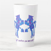 Robot Press & Gripper Latte Tasse (Vorderseite)