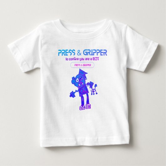 Robot Press & Gripper T - Shirt (Vorderseite)