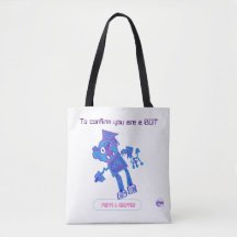 Robot Press & Gripper Tote Bag