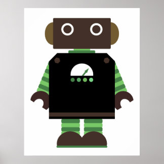 Robot Print Poster