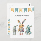 Robot Rabbits Oaster Postkarte (Vorne/Hinten)