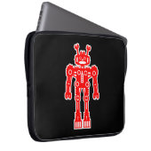 Robot - Red Laptopschutzhülle (Vorne Rechts)