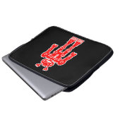 Robot - Red Laptopschutzhülle (Vorne Knopf)