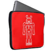 Robot - Red Laptopschutzhülle (Vorne Rechts)