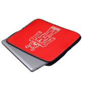 Robot - Red Laptopschutzhülle (Vorne Knopf)