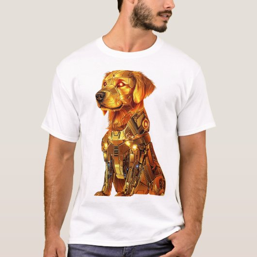 Robot Retriever � Futuristic Mecha Dog T-Shirt (Vorderseite)