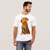 Robot Retriever � Futuristic Mecha Dog T-Shirt (Vorne ganz)