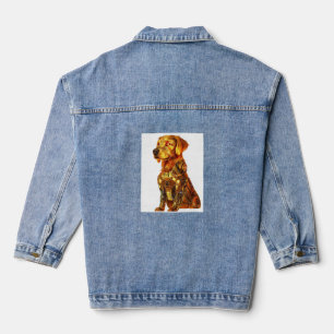 Robot Retriever - Futuristischer Mecha-Hund Jeansjacke
