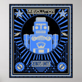 Robot Revolt Blue Poster (Vorne)
