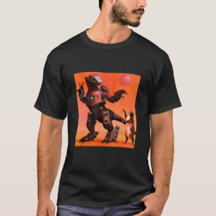 Robot Rex tanzt mit Katzenkunst T-Shirt