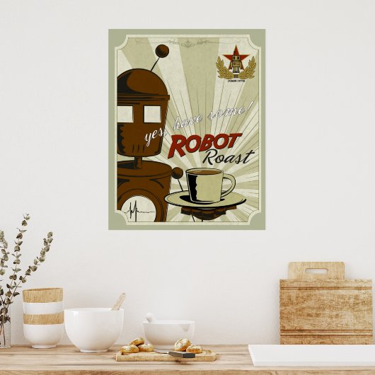 Robot Roast Poster (Küche)