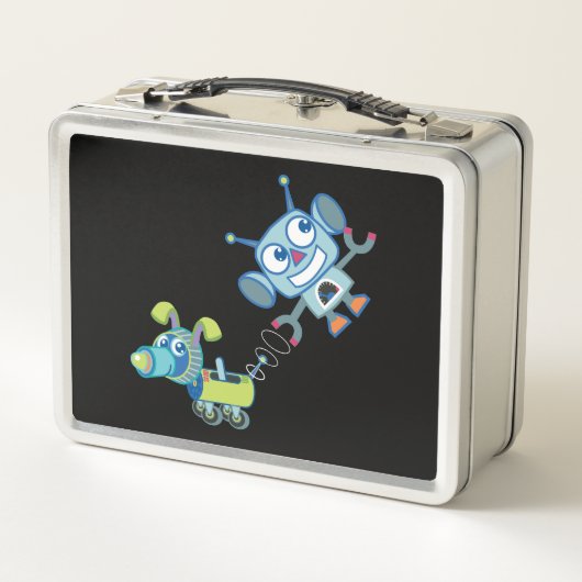 Robot & Robot Dog Stainless Lunchbox (Rückseite)