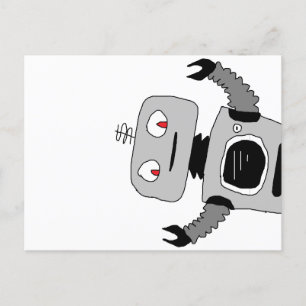 Robot Robot Postcard Postkarte