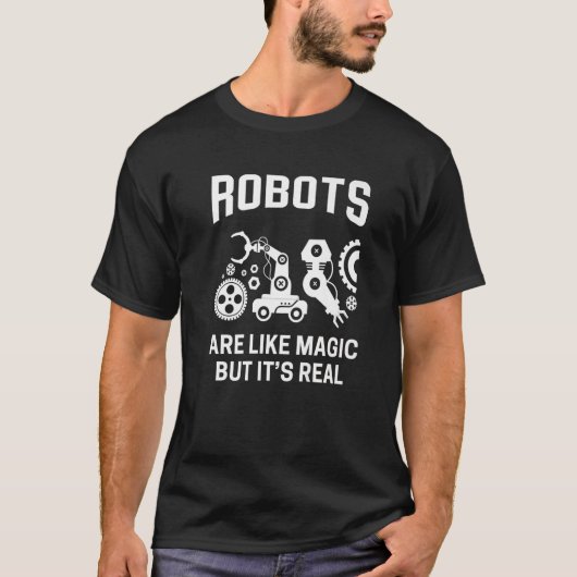 Robot Robotic Robotics Engineer Artifical Intellig T-Shirt (Vorderseite)
