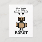 Robot Robotics Funny Visitenkarte (Vorderseite)