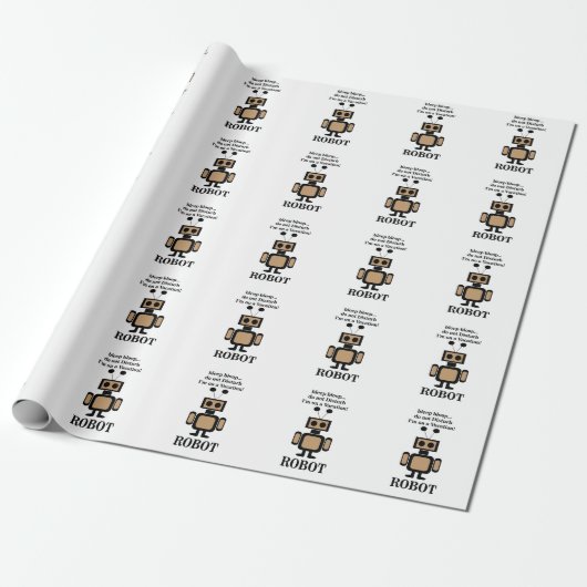 Robot Robotics Technology Funny Geschenkpapier (Ungerollt)